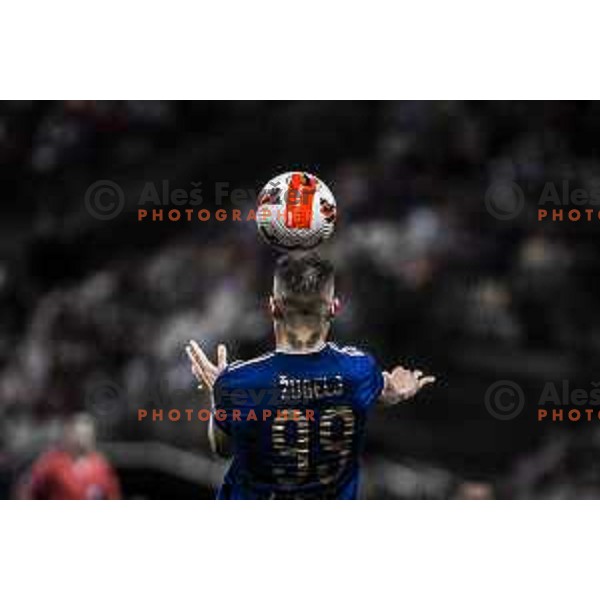 Nino Zugelj in action during Prva liga Telemach foorball match between Maribor and Tabor in Ljudski vrt, Maribor, Slovenia on August 14, 2021