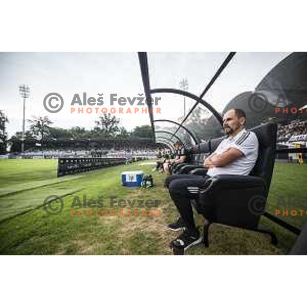 Ante Simundza, head coach of Mura during Prva liga Telemach football match between Mura and Radomlje in Fazanerija, Murska Sobota, Slovenia on August 15, 2021