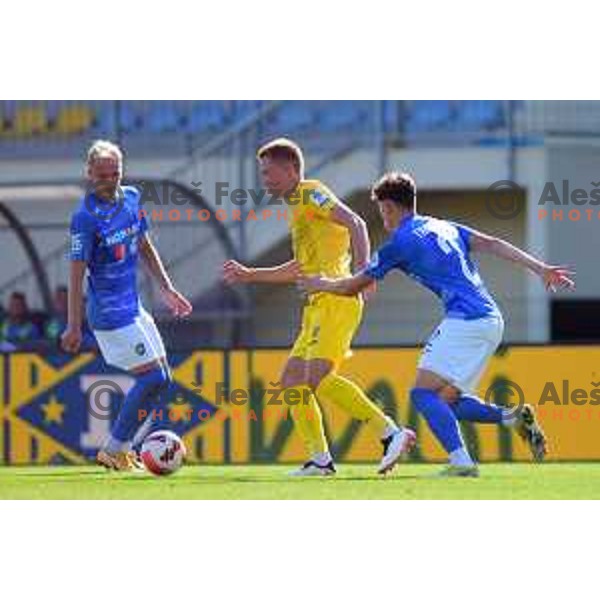 In action during Prva Liga Telemach football match between Domzale and Bravo in Domzale, Slovenia on August 14, 2021