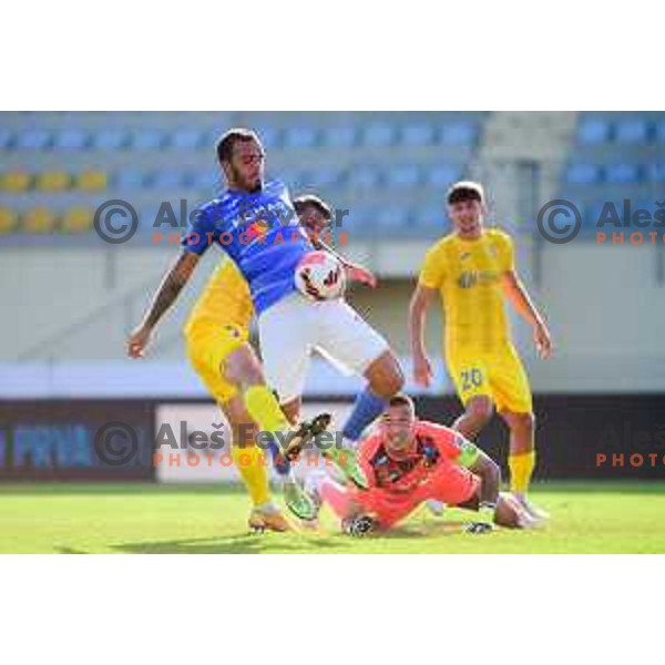 In action during Prva Liga Telemach football match between Domzale and Bravo in Domzale, Slovenia on August 14, 2021