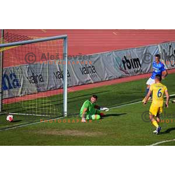 In action during Prva Liga Telemach football match between Domzale and Bravo in Domzale, Slovenia on August 14, 2021