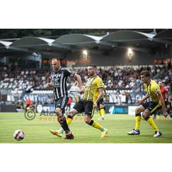 Matic Marusko in action during Prva liga Telemach football match between Mura and Radomlje in Fazanerija, Murska Sobota, Slovenia on August 15, 2021