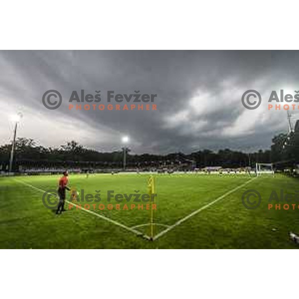 in action during Prva liga Telemach football match between Mura and Radomlje in Fazanerija, Murska Sobota, Slovenia on August 15, 2021