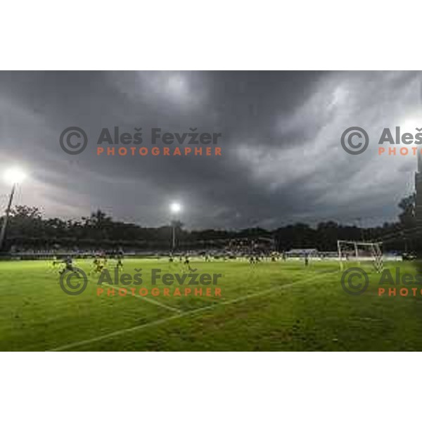 Before the storm during Prva liga Telemach football match between Mura and Radomlje in Fazanerija, Murska Sobota, Slovenia on August 15, 2021