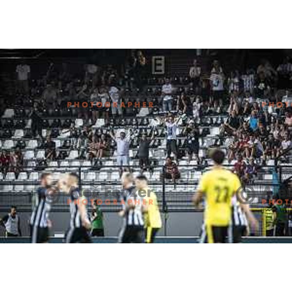 Fans of Mura during Prva liga Telemach football match between Mura and Radomlje in Fazanerija, Murska Sobota, Slovenia on August 15, 2021