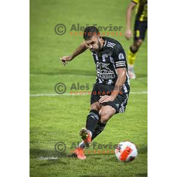 Amadej Marosa in action during Prva liga Telemach football match between Mura and Radomlje in Fazanerija, Murska Sobota, Slovenia on August 15, 2021
