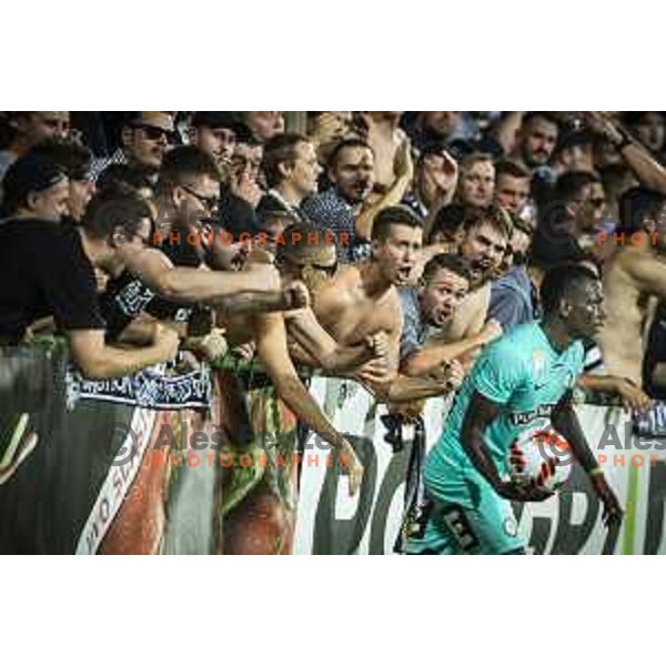 in action during UEFA Europa League play-offs football match between Mura and Sturm Graz in Mestni stadion Fazanerija, Murska Sobota, Slovenia on August 19, 2021