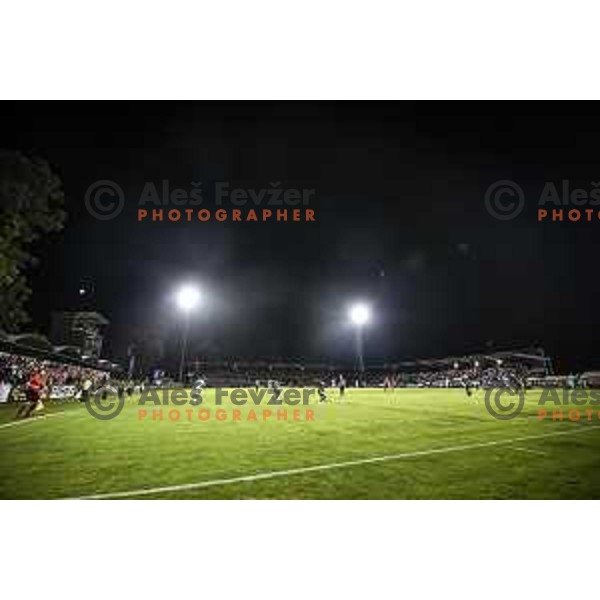 in action during UEFA Europa League play-offs football match between Mura and Sturm Graz in Mestni stadion Fazanerija, Murska Sobota, Slovenia on August 19, 2021