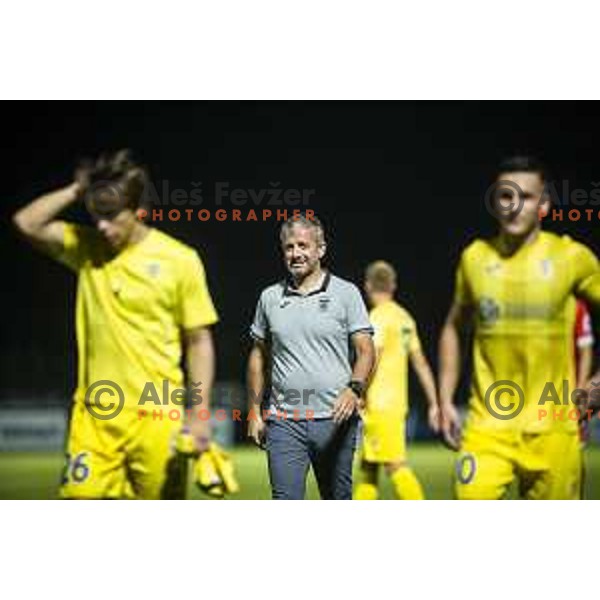 Dejan Djuranovic, head coach of Domzale during Prva liga Telemach football match between Aluminij and Domzale in Sportni park Kidricevo, Kidricevo, Slovenia on August 20, 2021