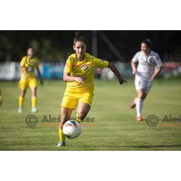in action during UEFA Champions League women qualifications football match between WFC Zhytlobud-1 and ZNK Nona Pomurje in Sportni park Gornja Radgona, Slovenia on August 21, 2021
