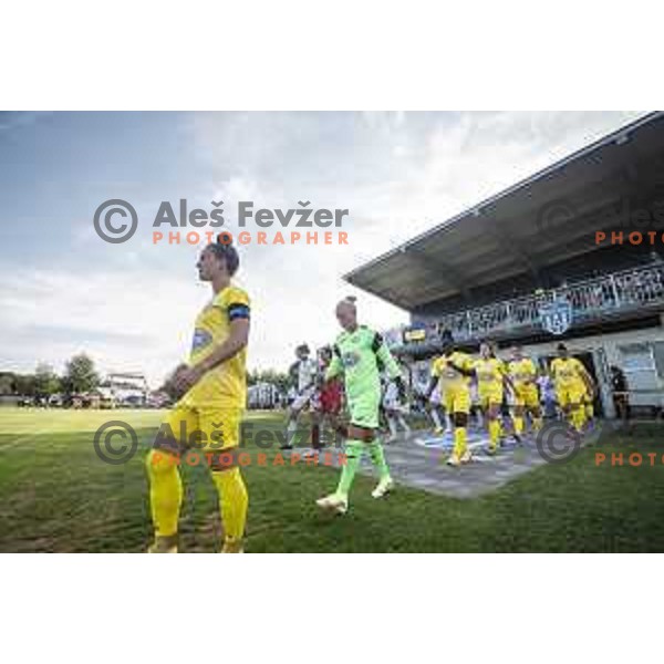 in action during UEFA Champions League women qualifications football match between WFC Zhytlobud-1 and ZNK Nona Pomurje in Sportni park Gornja Radgona, Slovenia on August 21, 2021