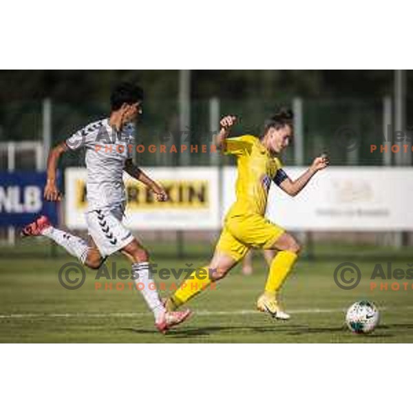in action during UEFA Champions League women qualifications football match between WFC Zhytlobud-1 and ZNK Nona Pomurje in Sportni park Gornja Radgona, Slovenia on August 21, 2021