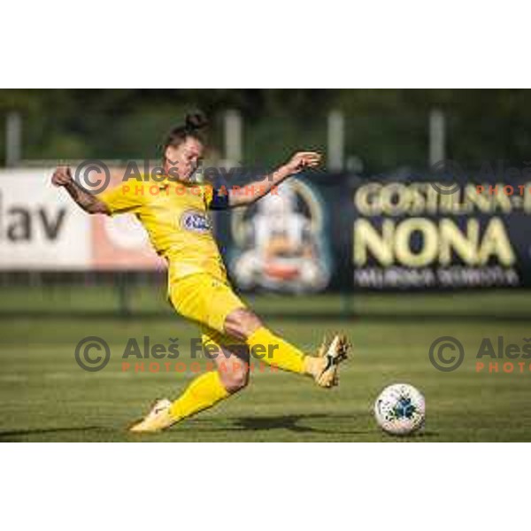 in action during UEFA Champions League women qualifications football match between WFC Zhytlobud-1 and ZNK Nona Pomurje in Sportni park Gornja Radgona, Slovenia on August 21, 2021