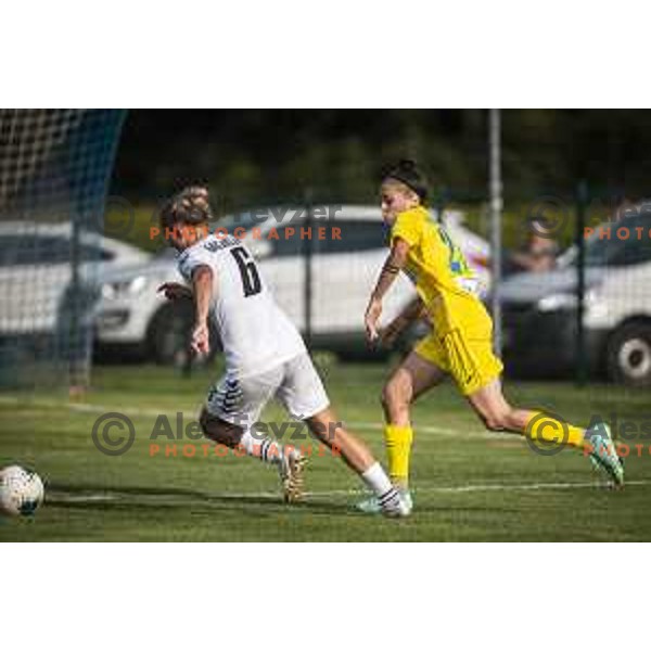in action during UEFA Champions League women qualifications football match between WFC Zhytlobud-1 and ZNK Nona Pomurje in Sportni park Gornja Radgona, Slovenia on August 21, 2021