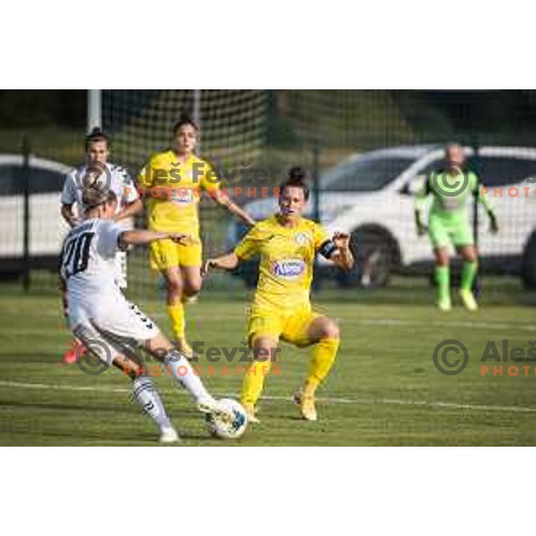 in action during UEFA Champions League women qualifications football match between WFC Zhytlobud-1 and ZNK Nona Pomurje in Sportni park Gornja Radgona, Slovenia on August 21, 2021