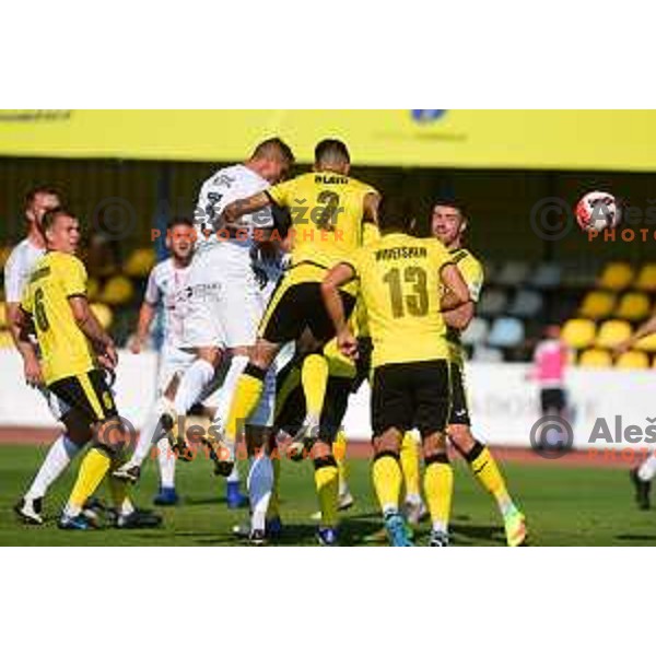 In action during Prva Liga Telemach football match between Kalcer Radomlje and Tabor CB 24 Sezana in Domzale, Slovenia on August 21, 2021