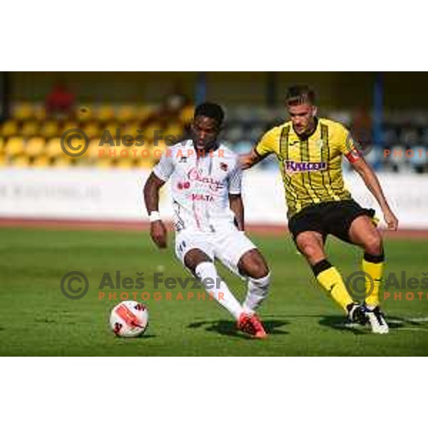 In action during Prva Liga Telemach football match between Kalcer Radomlje and Tabor CB 24 Sezana in Domzale, Slovenia on August 21, 2021