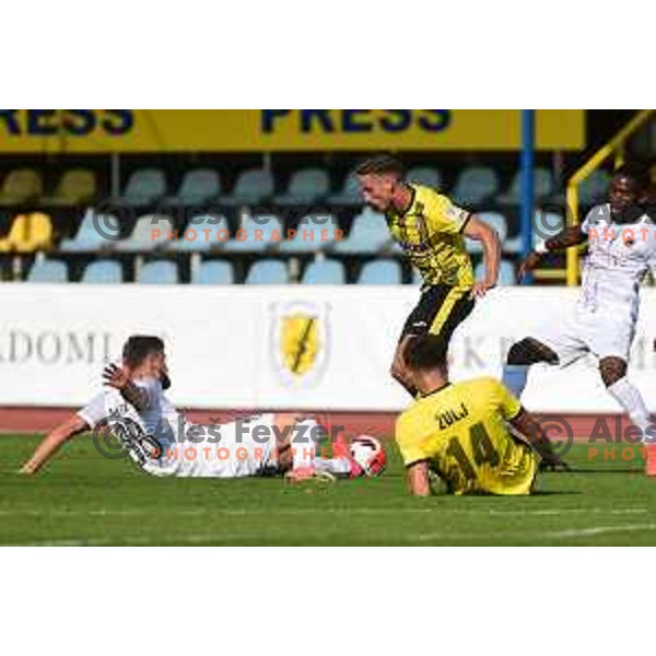 In action during Prva Liga Telemach football match between Kalcer Radomlje and Tabor CB 24 Sezana in Domzale, Slovenia on August 21, 2021