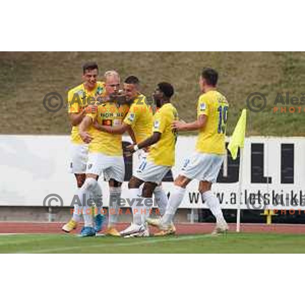 In action during Prva Liga Telemach football match between Bravo and Olimpija in Ljubljana, Slovenia on August 22, 2021