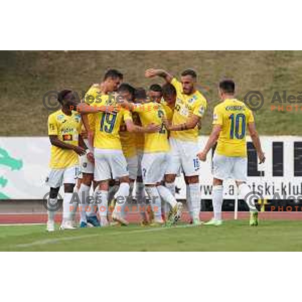 In action during Prva Liga Telemach football match between Bravo and Olimpija in Ljubljana, Slovenia on August 22, 2021