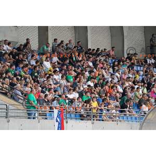 In action during Prva Liga Telemach football match between Bravo and Olimpija in Ljubljana, Slovenia on August 22, 2021