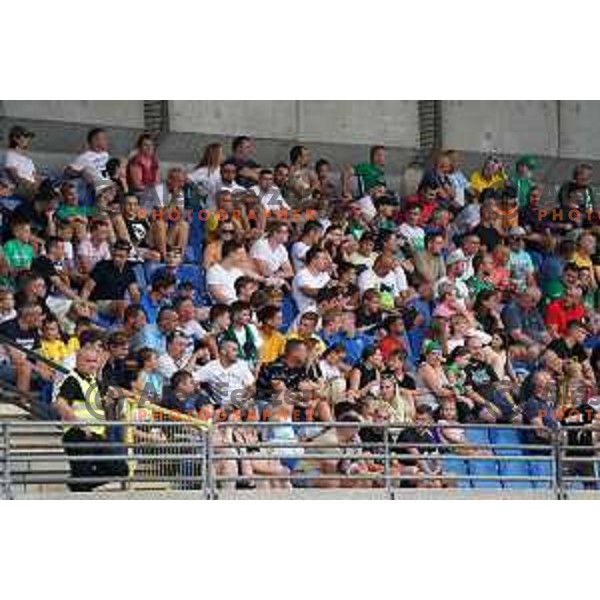 In action during Prva Liga Telemach football match between Bravo and Olimpija in Ljubljana, Slovenia on August 22, 2021