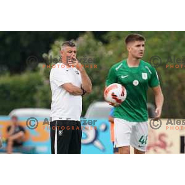 In action during Prva Liga Telemach football match between Bravo and Olimpija in Ljubljana, Slovenia on August 22, 2021