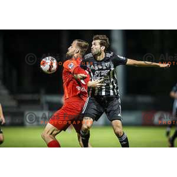 in action during Prva liga Telemach football match between Mura and Celje in Fazanerija, Murska Sobota, Slovenia on August 22, 2021