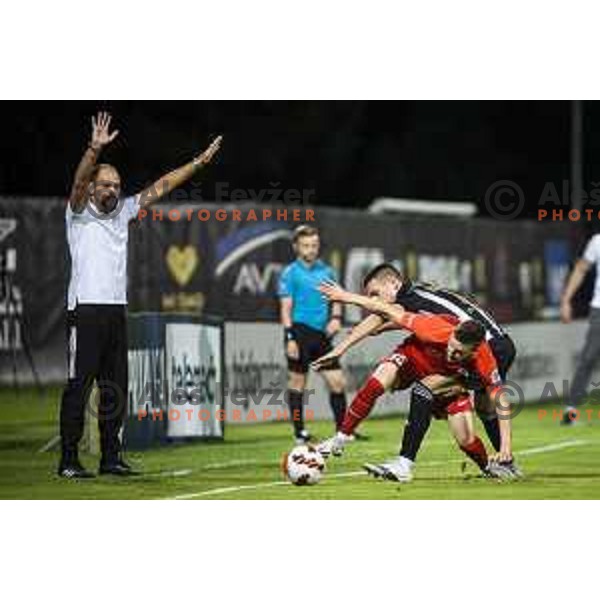 in action during Prva liga Telemach football match between Mura and Celje in Fazanerija, Murska Sobota, Slovenia on August 22, 2021