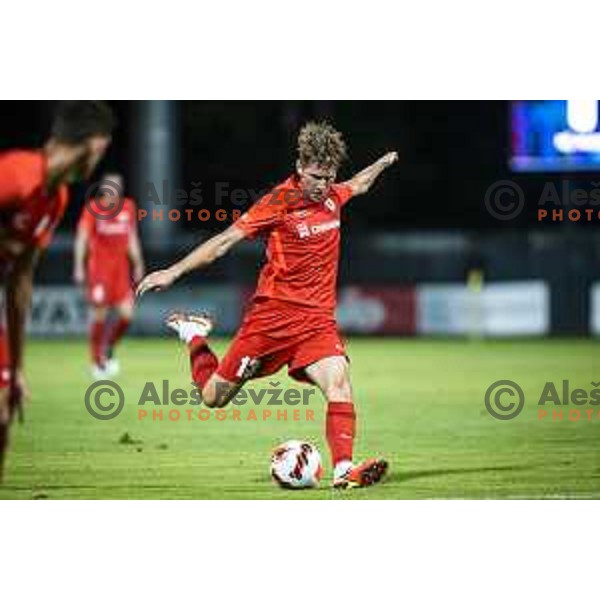 in action during Prva liga Telemach football match between Mura and Celje in Fazanerija, Murska Sobota, Slovenia on August 22, 2021
