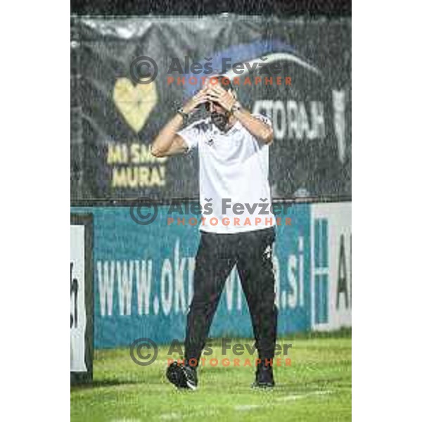 in action during Prva liga Telemach football match between Mura and Celje in Fazanerija, Murska Sobota, Slovenia on August 22, 2021