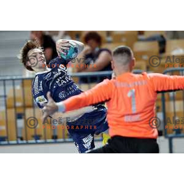 of Celje Pivovarna Lasko in action during EHF European league Men 2021/22 Qualification match between Celje Pivovarna Lasko (SLO) and GOG Gudme (DEN) in Zlatorog Hall, Celje, Slovenia on August 28, 2021