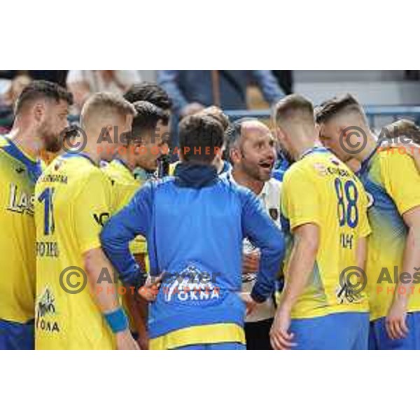 of Celje Pivovarna Lasko in action during EHF European league Men 2021/22 Qualification match between Celje Pivovarna Lasko (SLO) and GOG Gudme (DEN) in Zlatorog Hall, Celje, Slovenia on August 28, 2021