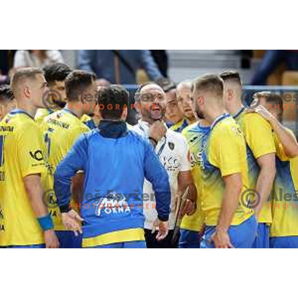 of Celje Pivovarna Lasko in action during EHF European league Men 2021/22 Qualification match between Celje Pivovarna Lasko (SLO) and GOG Gudme (DEN) in Zlatorog Hall, Celje, Slovenia on August 28, 2021