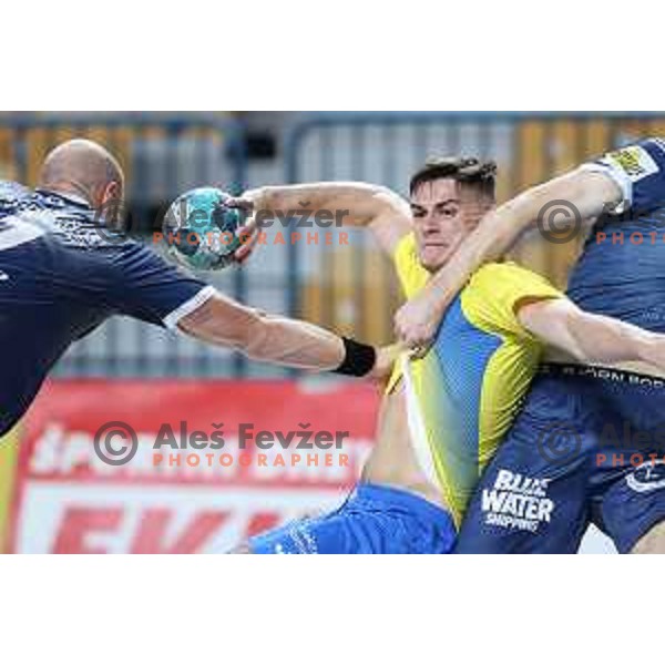 of Celje Pivovarna Lasko in action during EHF European league Men 2021/22 Qualification match between Celje Pivovarna Lasko (SLO) and GOG Gudme (DEN) in Zlatorog Hall, Celje, Slovenia on August 28, 2021