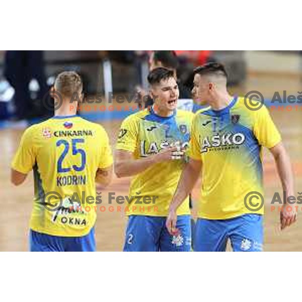 of Celje Pivovarna Lasko in action during EHF European league Men 2021/22 Qualification match between Celje Pivovarna Lasko (SLO) and GOG Gudme (DEN) in Zlatorog Hall, Celje, Slovenia on August 28, 2021