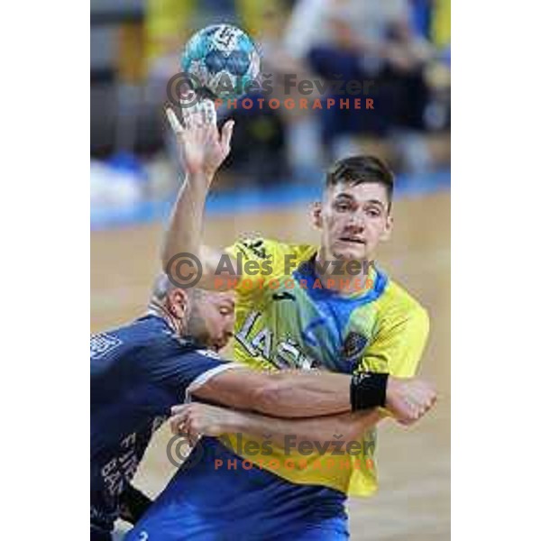 of Celje Pivovarna Lasko in action during EHF European league Men 2021/22 Qualification match between Celje Pivovarna Lasko (SLO) and GOG Gudme (DEN) in Zlatorog Hall, Celje, Slovenia on August 28, 2021