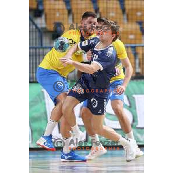 of Celje Pivovarna Lasko in action during EHF European league Men 2021/22 Qualification match between Celje Pivovarna Lasko (SLO) and GOG Gudme (DEN) in Zlatorog Hall, Celje, Slovenia on August 28, 2021
