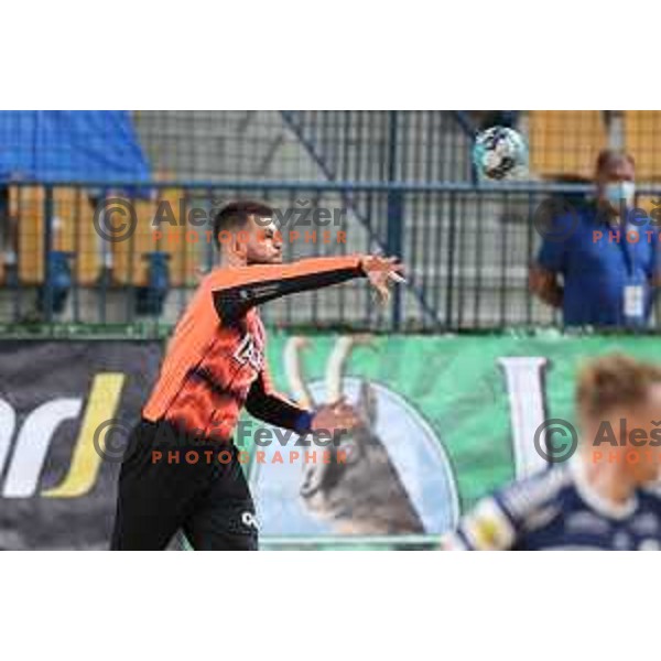 of Celje Pivovarna Lasko in action during EHF European league Men 2021/22 Qualification match between Celje Pivovarna Lasko (SLO) and GOG Gudme (DEN) in Zlatorog Hall, Celje, Slovenia on August 28, 2021