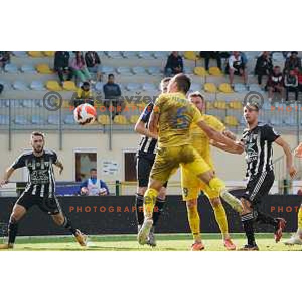 In action during Prva Liga Telemach football match between Domzale and Mura in Domzale, Slovenia on August 29, 2021