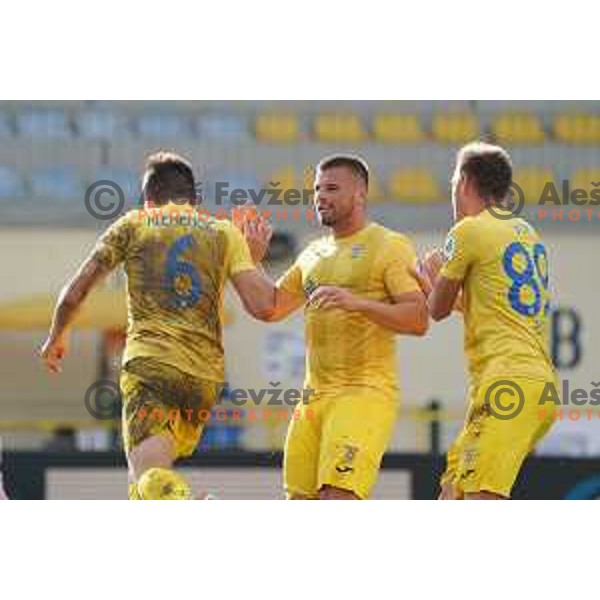 In action during Prva Liga Telemach football match between Domzale and Mura in Domzale, Slovenia on August 29, 2021