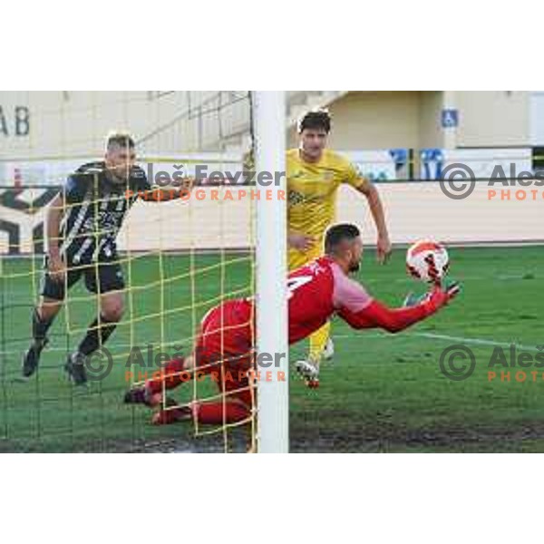 In action during Prva Liga Telemach football match between Domzale and Mura in Domzale, Slovenia on August 29, 2021