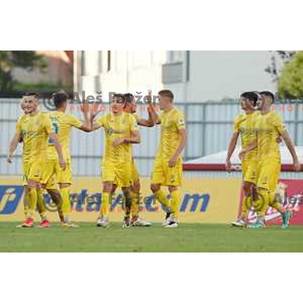 In action during Prva Liga Telemach football match between Domzale and Mura in Domzale, Slovenia on August 29, 2021