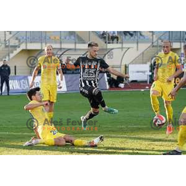 In action during Prva Liga Telemach football match between Domzale and Mura in Domzale, Slovenia on August 29, 2021