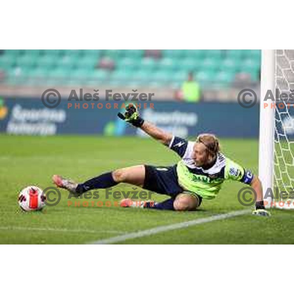 In action during Prva Liga Telemach football match between Olimpija and Aluminij in SRC Stozice, Ljubljana, Slovenia on August 29, 2021