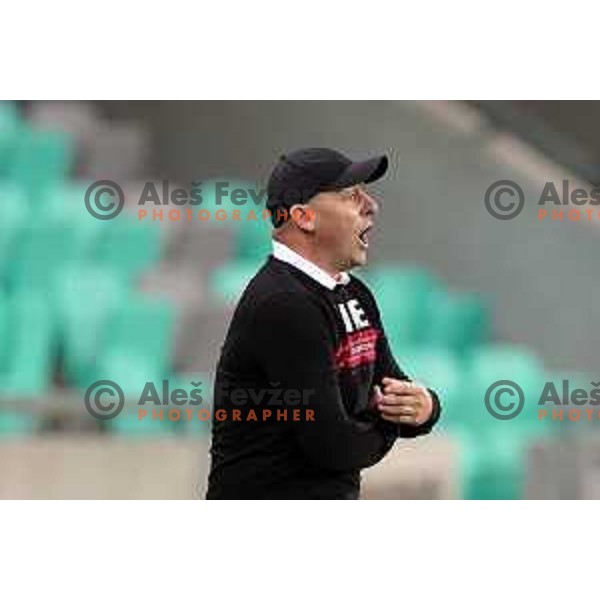 Oskar Drobne during Prva Liga Telemach football match between Olimpija and Aluminij in SRC Stozice, Ljubljana, Slovenia on August 29, 2021