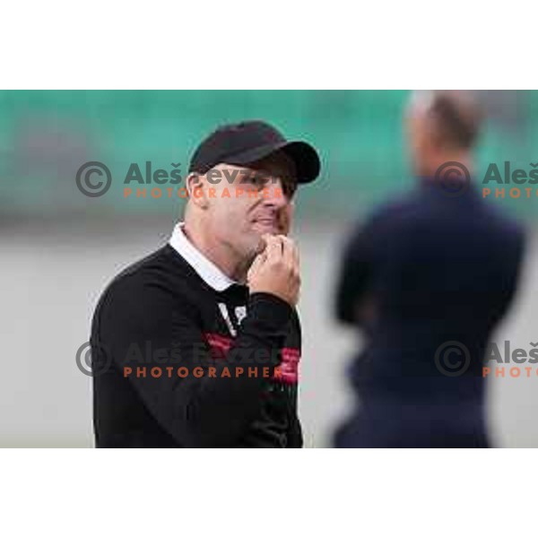 Oskar Drobne during Prva Liga Telemach football match between Olimpija and Aluminij in SRC Stozice, Ljubljana, Slovenia on August 29, 2021