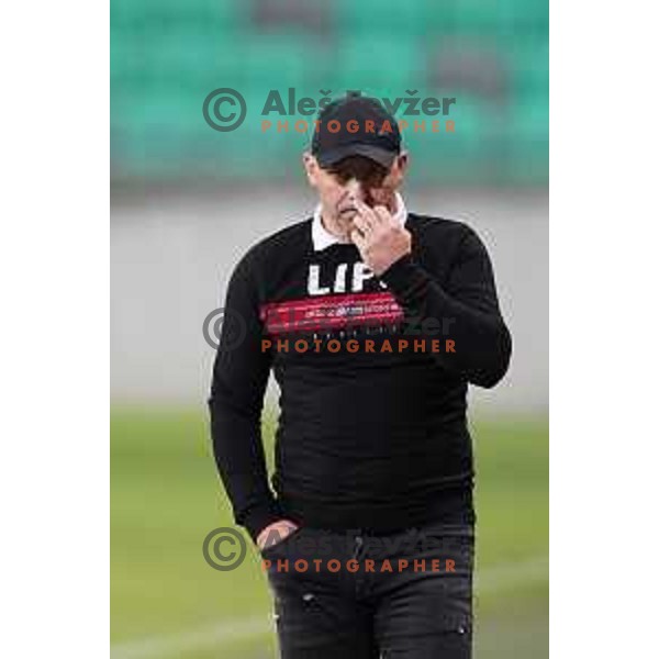 Oskar Drobne during Prva Liga Telemach football match between Olimpija and Aluminij in SRC Stozice, Ljubljana, Slovenia on August 29, 2021