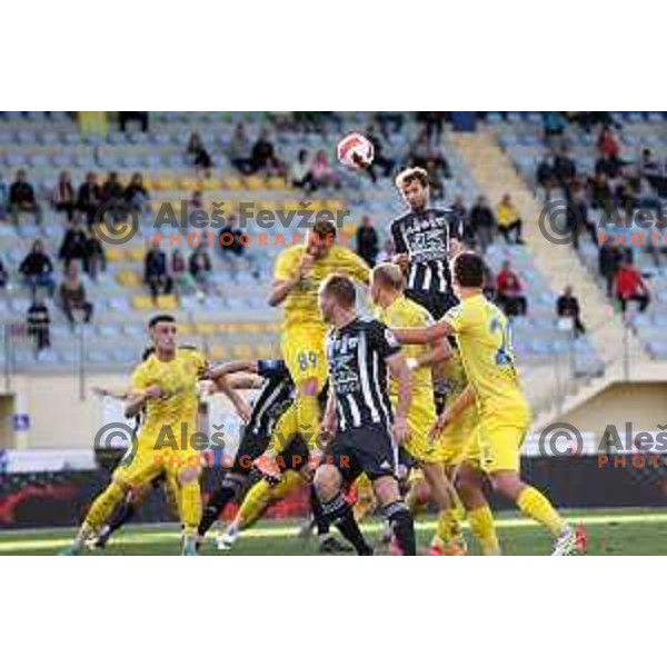 In action during Prva Liga Telemach football match between Domzale and Mura in Domzale, Slovenia on August 29, 2021