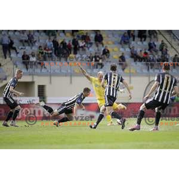 Senijad Ibricic in action during Prva Liga Telemach football match between Domzale and Mura in Domzale, Slovenia on August 29, 2021